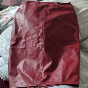 Laux leather skirt